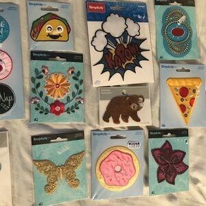Colorful Iron-On Patches Lot 22 new